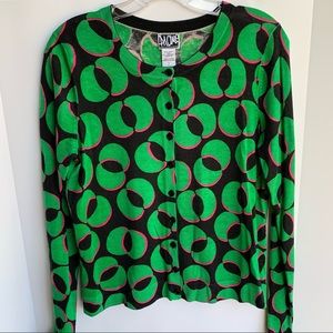 Diane VonFurstenberg cardigan sweater Sz L